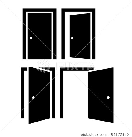 Door Icon Set: Vector 94172320