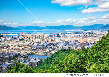 This is the scenery of the port area in the city of Hiroshima. You can see Ujina, Dejima area and Miyajima in the distance. Enjoy the beauty of the Seto Inland Sea. Hiroshima This is the scenery of the port area in the city of Hiroshima. You can see Ujina, Dejima area and Miyajima in the distance. Enjoy the beauty of the Seto Inland Sea. Hiroshima 94173610