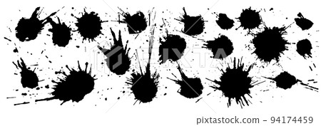 Ink drop polka dot background 94174459