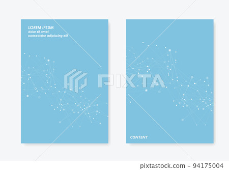 Vector abstract molecular structure. Cover medicine abstract art. Creative shape atom leaflet. Template design background Vector abstract molecular structure. Cover medicine abstract art. Creative shape atom leaflet. Template design background 94175004