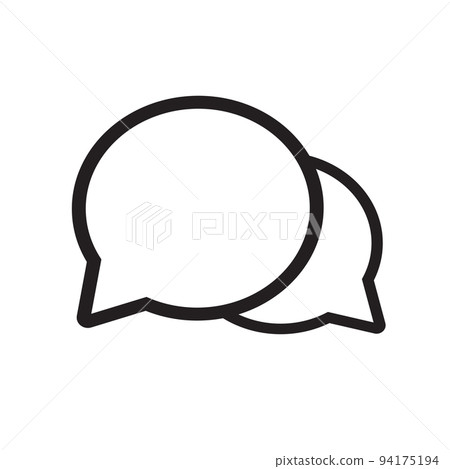 simple bubble chat icon. talking icon vector illustration 94175194
