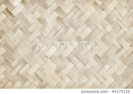 Old bamboo weaving pattern, woven rattan mat texture for background and design art work. Old bamboo weaving pattern, woven rattan mat texture for background and design art work. 94175216