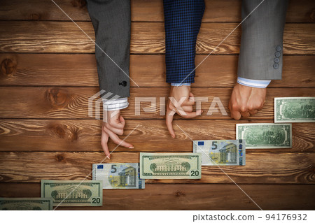 Business decrease concept . Mixed media 94176932