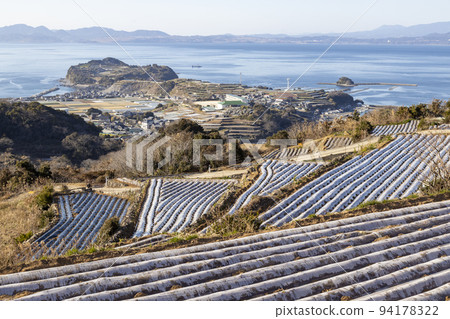 Terraced fields in Minamikushiyama Town [Minamikushiyama Town, Unzen City, Nagasaki Prefecture] 94178322
