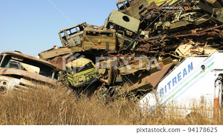 Tank and other war vehicles Cemetery in the Asmara Eritrea, Tank and other war vehicles Cemetery in the Asmara Eritrea, 94178625