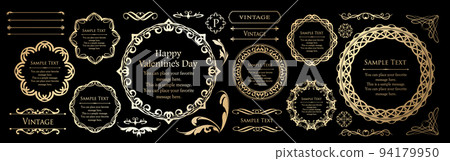 聖誕主題框架設計集。華麗優雅的設計材料 聖誕主題框架設計集。華麗優雅的設計材料 94179950