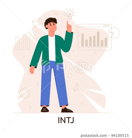 MBTI person types concept. Socionics mbti. Personality test. Flat vector illustration 94180515