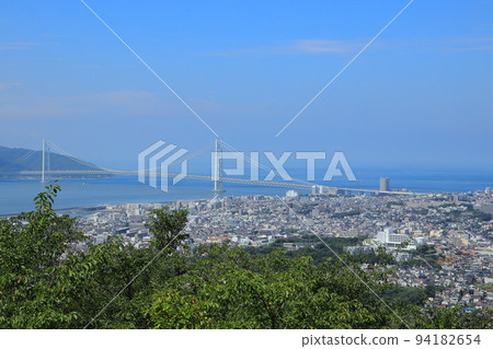 從須浦山看到的明石海峽大橋 從須浦山看到的明石海峽大橋 94182654