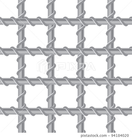 Prison Bars. Jail Bars on White Background. Metal Grate. Criminal Concept Prison Bars. Jail Bars on White Background. Metal Grate. Criminal Concept 94184020