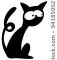 black cat silhouette  94185002