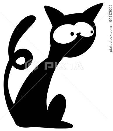 black cat silhouette black cat silhouette 94185002