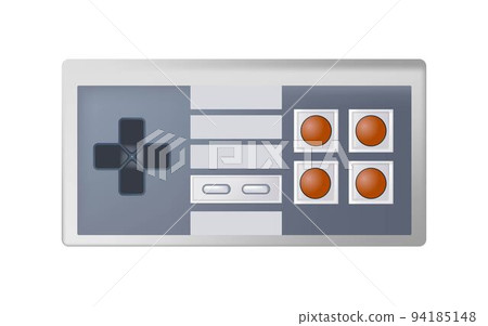 Oldschool joystick, vintage gamepad evolution 94185148