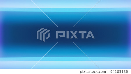 Neon light background. Fluorescent frame. Breaking news. Defocused blue color gradient radiance modern abstract copy space wallpaper for text. Neon light background. Fluorescent frame. Breaking news. Defocused blue color gradient radiance modern abstract copy space wallpaper for text. 94185186