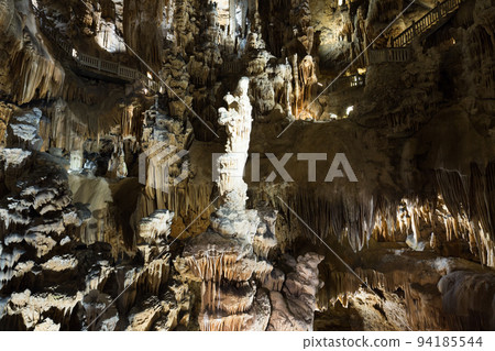 Picture of cave Grotte des Demoiselles illuminated inside Picture of cave Grotte des Demoiselles illuminated inside 94185544