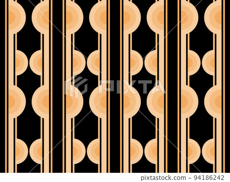 Art deco seamless pattern. Golden art line on black background. Vintage linear art. Design a template for wallpapers, banners and posters. The style of the 1920s - 1930s. Vector illustration Art deco seamless pattern. Golden art line on black background. Vintage linear art. Design a template for wallpapers, banners and posters. The style of the 1920s - 1930s. Vector illustration 94186242