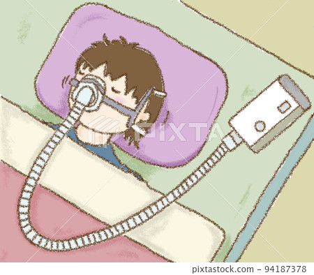 sleeping with cpap 94187378
