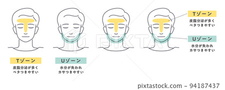 Illustration illustration of men's T zone U zone 94187437