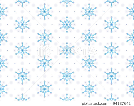 美麗的雪花淺藍色和淺紫色漸變插畫壁紙背景素材 94187641