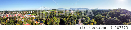 Panorama of Chateau and Castle Frydlant from above Panorama of Chateau and Castle Frydlant from above 94187773