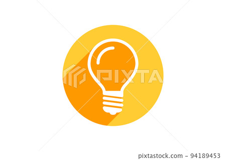 Electric light bulb icon. Electricity lamp symbol. Vector illumination sign. 94189453