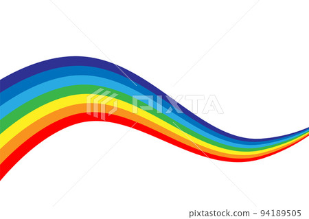 Rainbow vector illustration. Colorful abstract design. Color graphic symbol rain bow. 94189505