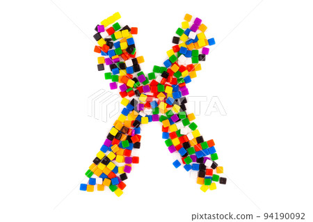 Alphabet on white background Alphabet on white background 94190092