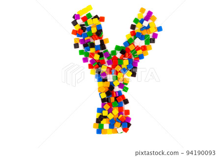 Alphabet on white background Alphabet on white background 94190093
