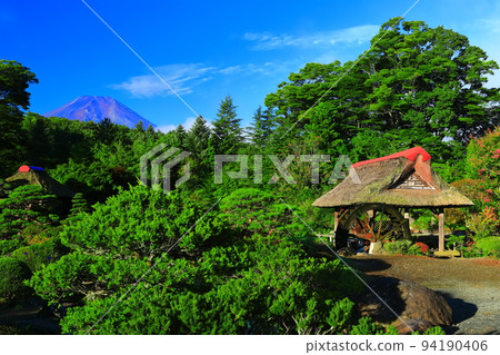 [山梨縣]夏季富士山和鱒魚屋（忍野八海） 94190406