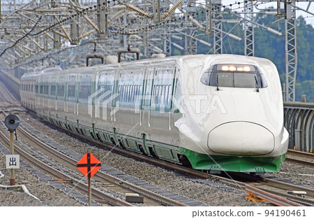 Tohoku Shinkansen Nasushiobara JR East E2 series U66 formation (Sendai) 200 series color Tohoku Shinkansen Nasushiobara JR East E2 series U66 formation (Sendai) 200 series color 94190461