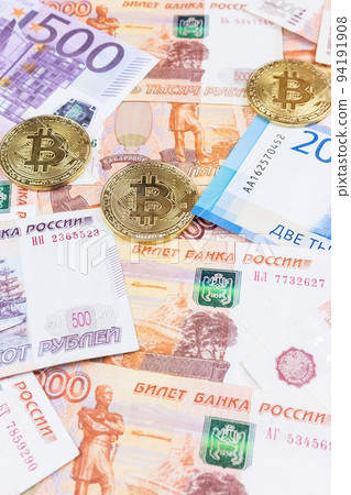 money and bitcoin money and bitcoin 94191908