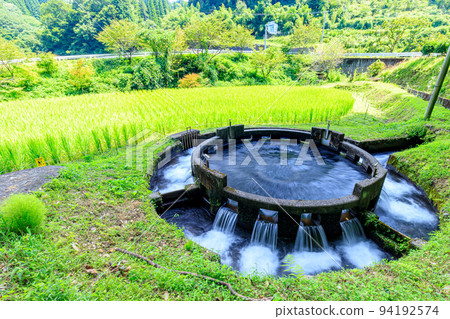 Otonashi Road 12 circular diversion in summer, Taketa City, Oita Prefecture 94192574