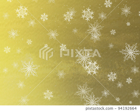 Snow crystal gold back_real touch_horizontal 94192664