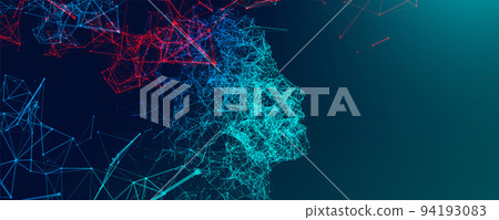 Artificial Intelligence concept. Creative brain concept background. Vector science illustration. Artificial Intelligence concept. Creative brain concept background. Vector science illustration. 94193083