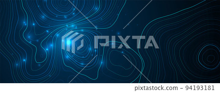 Vector landscape geodesy topography map background. Line texture pattern. Vector landscape geodesy topography map background. Line texture pattern. 94193181