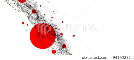 Abstract background. Particles liquid dynamic flow. Trendy fluid cover design. Abstract background. Particles liquid dynamic flow. Trendy fluid cover design. 94193282