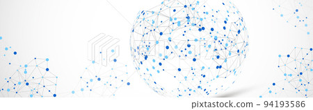Abstract technology sphere background. Global network concept. 94193586