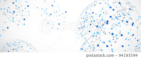 Abstract technology sphere background. Global network concept. 94193594