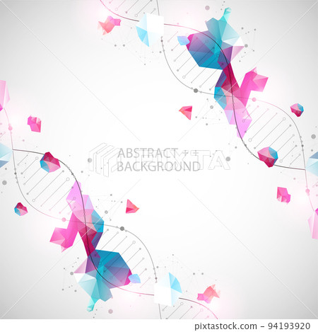 DNA molecules science template, abstract background. Vector illustration. DNA molecules science template, abstract background. Vector illustration. 94193920