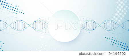 Science template, wallpaper or banner with a DNA molecules. Vector illustration. Science template, wallpaper or banner with a DNA molecules. Vector illustration. 94194202