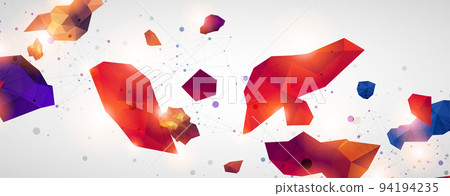 Triangle pattern shape for wallpaper. Illustration low poly, polygonal design. Vector Triangle pattern shape for wallpaper. Illustration low poly, polygonal design. Vector 94194235