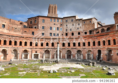 Roman Imperial forum of Emperor Trajan in Rome, Italy 94196161