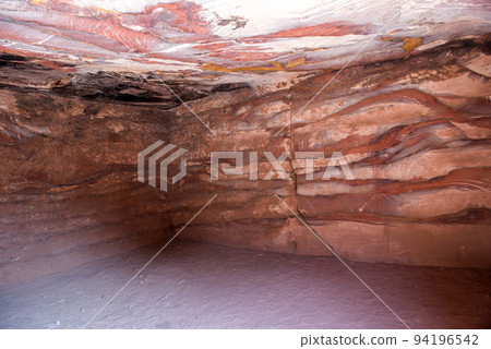 Inside abandoned tomb, Petra, Jordan Inside abandoned tomb, Petra, Jordan 94196542