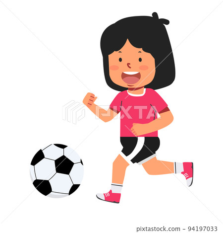 Young child kid playing football Young child kid playing football 94197033
