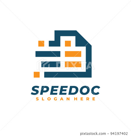 Document logo template design. Vector illustration Document logo template design. Vector illustration 94197402