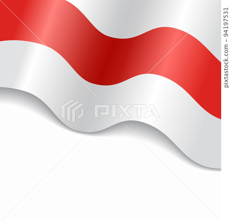 Belarusian flag wavy abstract background. Vector illustration. 94197531