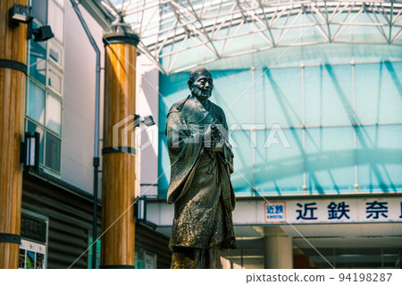 [#Nara] Gyoki Bodhisattva statue in front of Kintetsu Nara Station 03 94198287