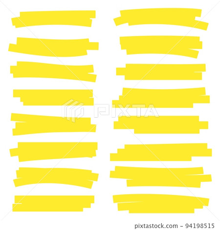 Yellow highlighter strokes Yellow highlighter strokes 94198515
