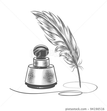 Quill and ink 94198516