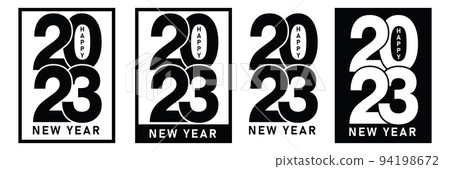 2023 Happy New Year logo text design. 2023 number design template. vector illustration. Isolated on white background. 2023 Happy New Year logo text design. 2023 number design template. vector illustration. Isolated on white background. 94198672