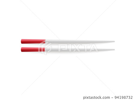 Chopsticks in realistic 3d style, vector illustration isolated on white background. Chopsticks in realistic 3d style, vector illustration isolated on white background. 94198732
